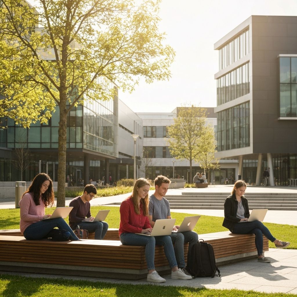 Studierende an der Universität des Saarlandes